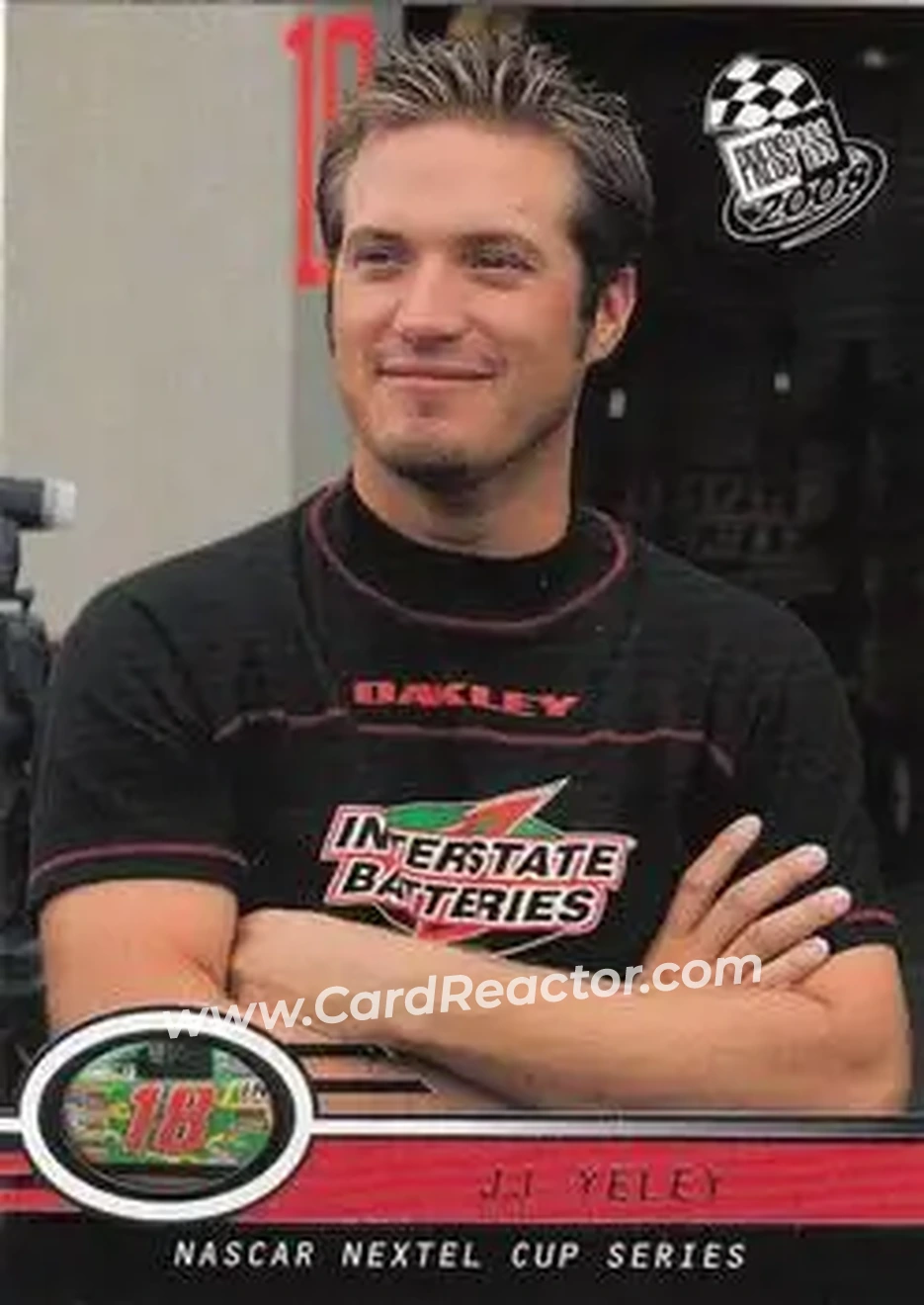 2008 Press Pass #20 - J.J. Yeley - Joe Gibbs Racing - Front