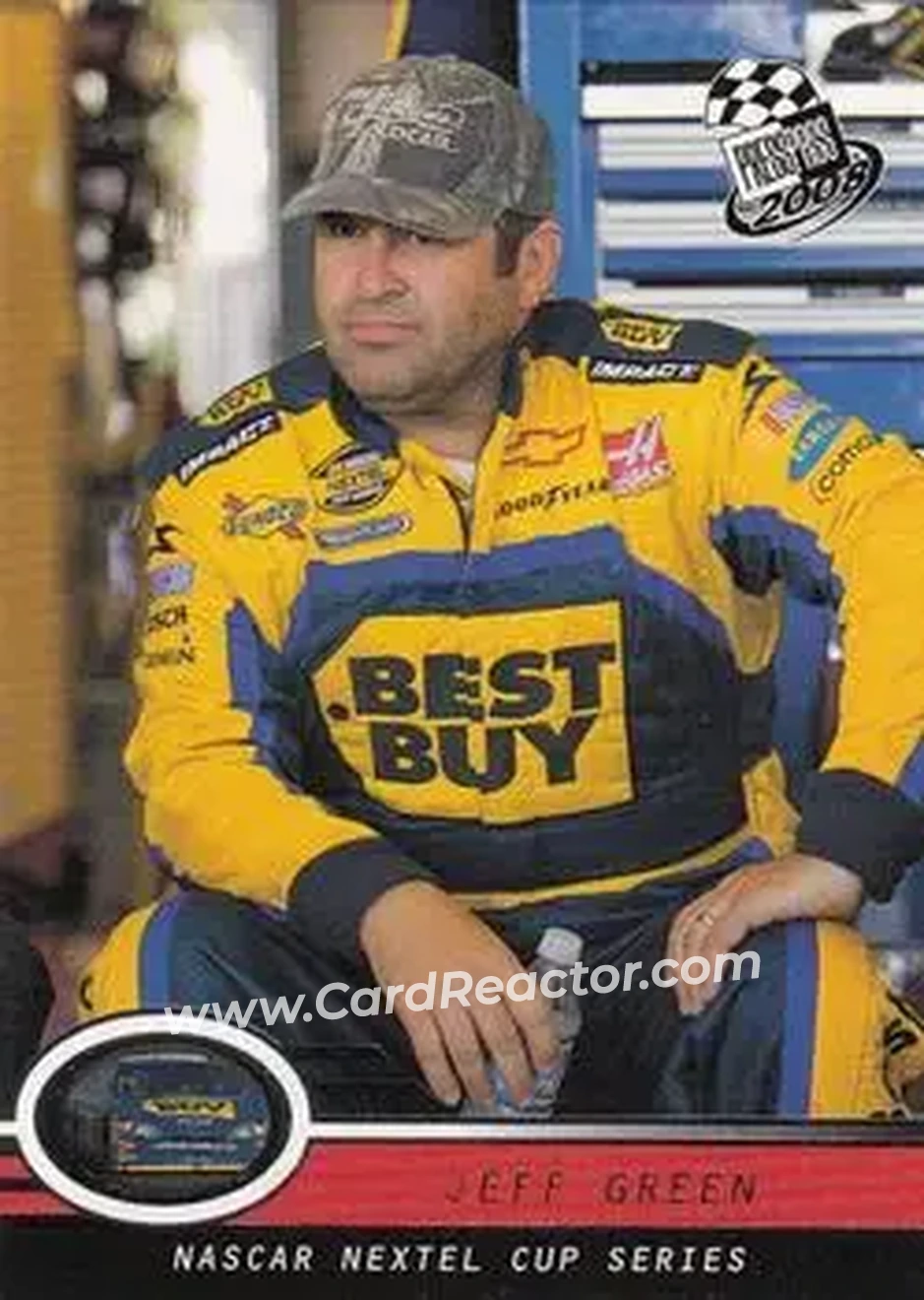 2008 Press Pass #25 - Jeff Green - Haas CNC Racing - Front