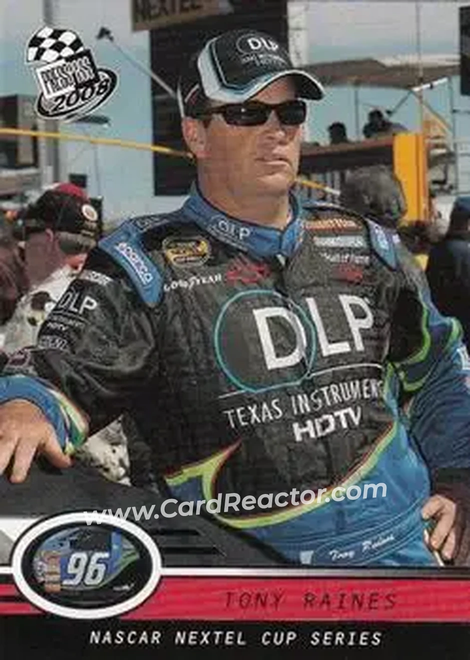 2008 Press Pass #27 - Tony Raines - Hall of Fame Racing - Front