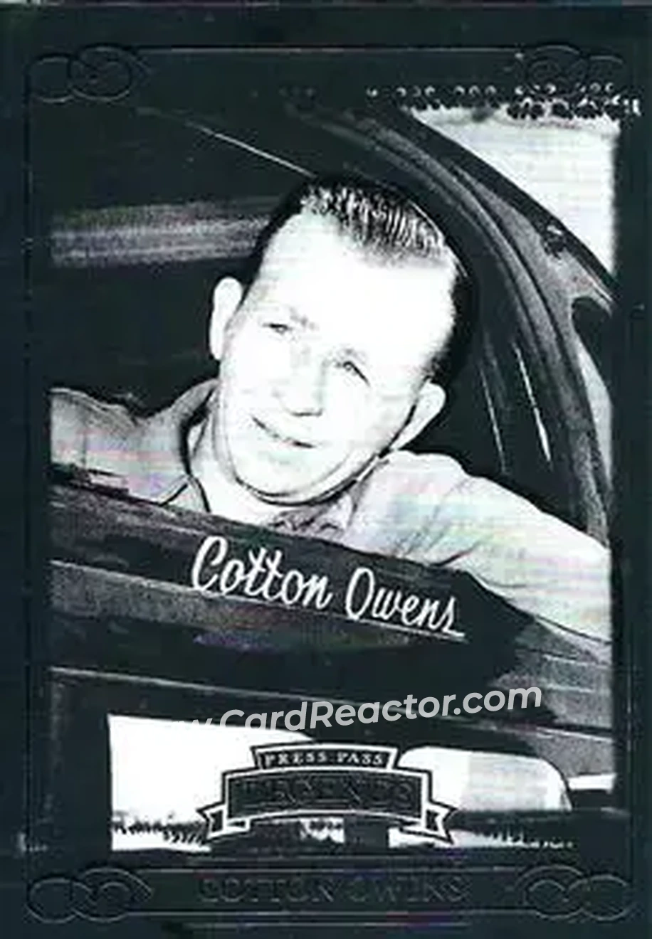 2008 Press Pass Legends #25 - Cotton Owens - Cotton Owens Garage - Front
