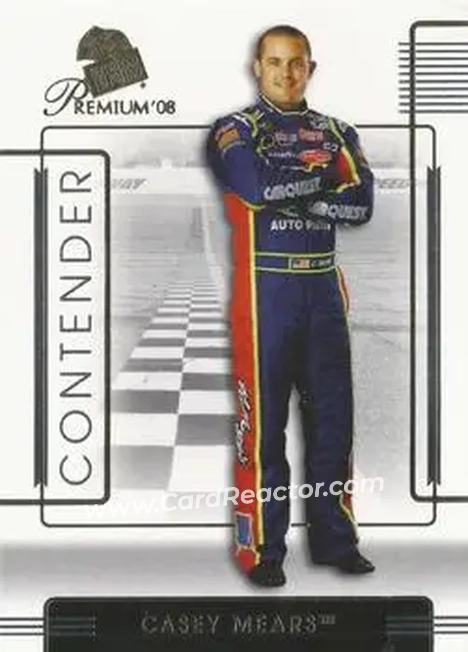 2008 Press Pass Premium #6 - Casey Mears - Hendrick Motorsports - Front