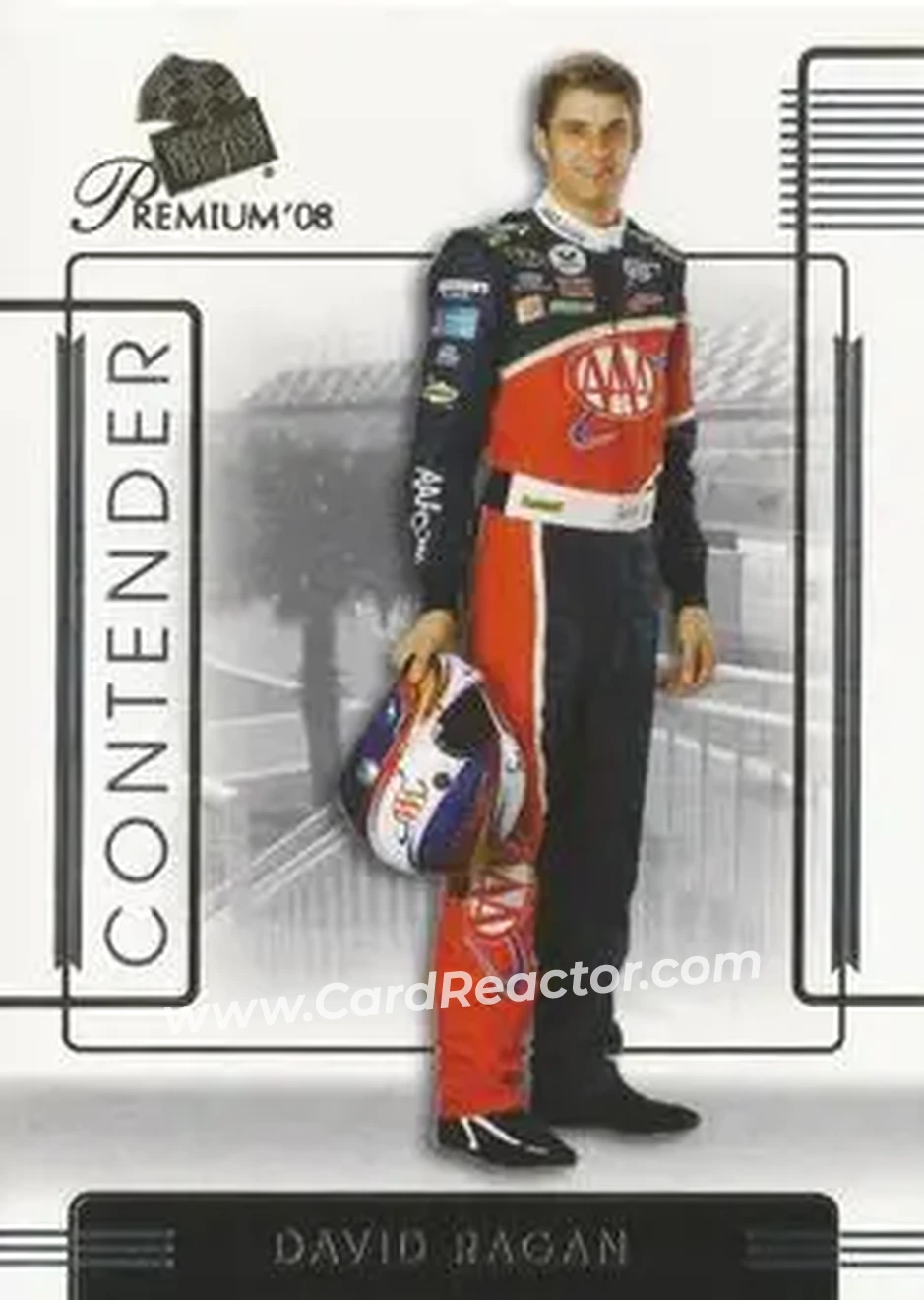 2008 Press Pass Premium #7 - David Ragan - Roush Fenway Racing - Front