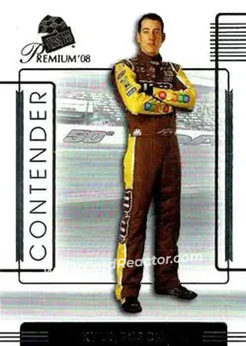 2008 Press Pass Premium #15 - Kyle Busch - Joe Gibbs Racing - Front