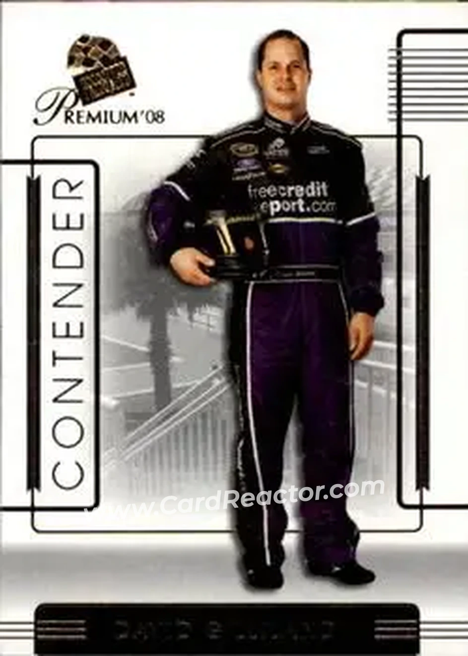 2008 Press Pass Premium #24 - David Gilliland - Yates Racing - Front