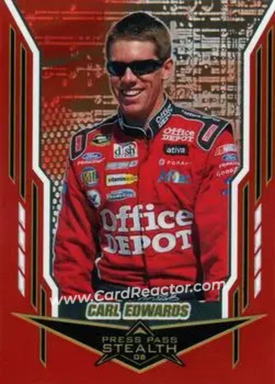 2008 Press Pass Stealth #9 - Carl Edwards - Roush Fenway Racing - Front
