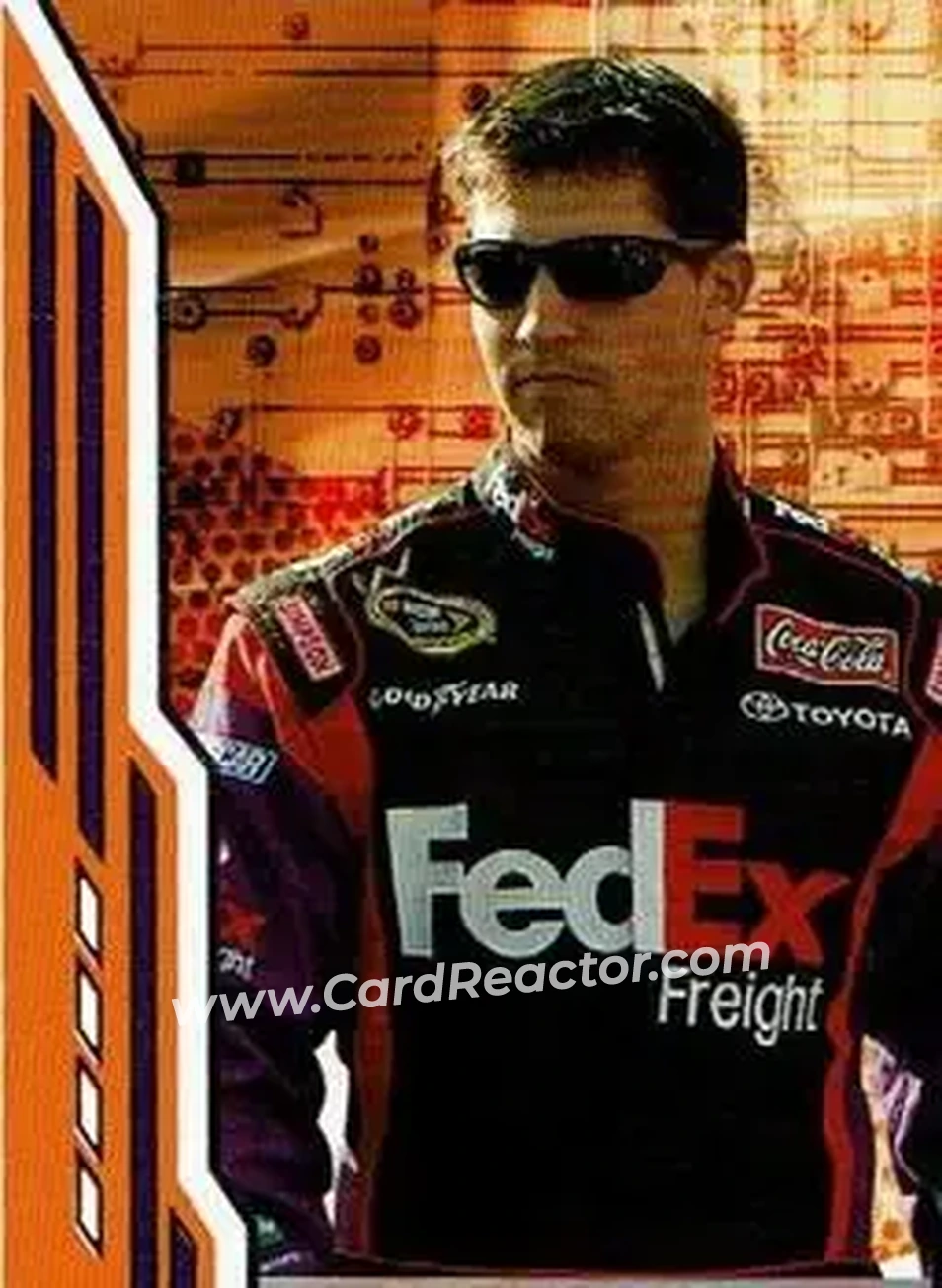 2008 Press Pass Stealth #12 - Denny Hamlin - Joe Gibbs Racing - Front