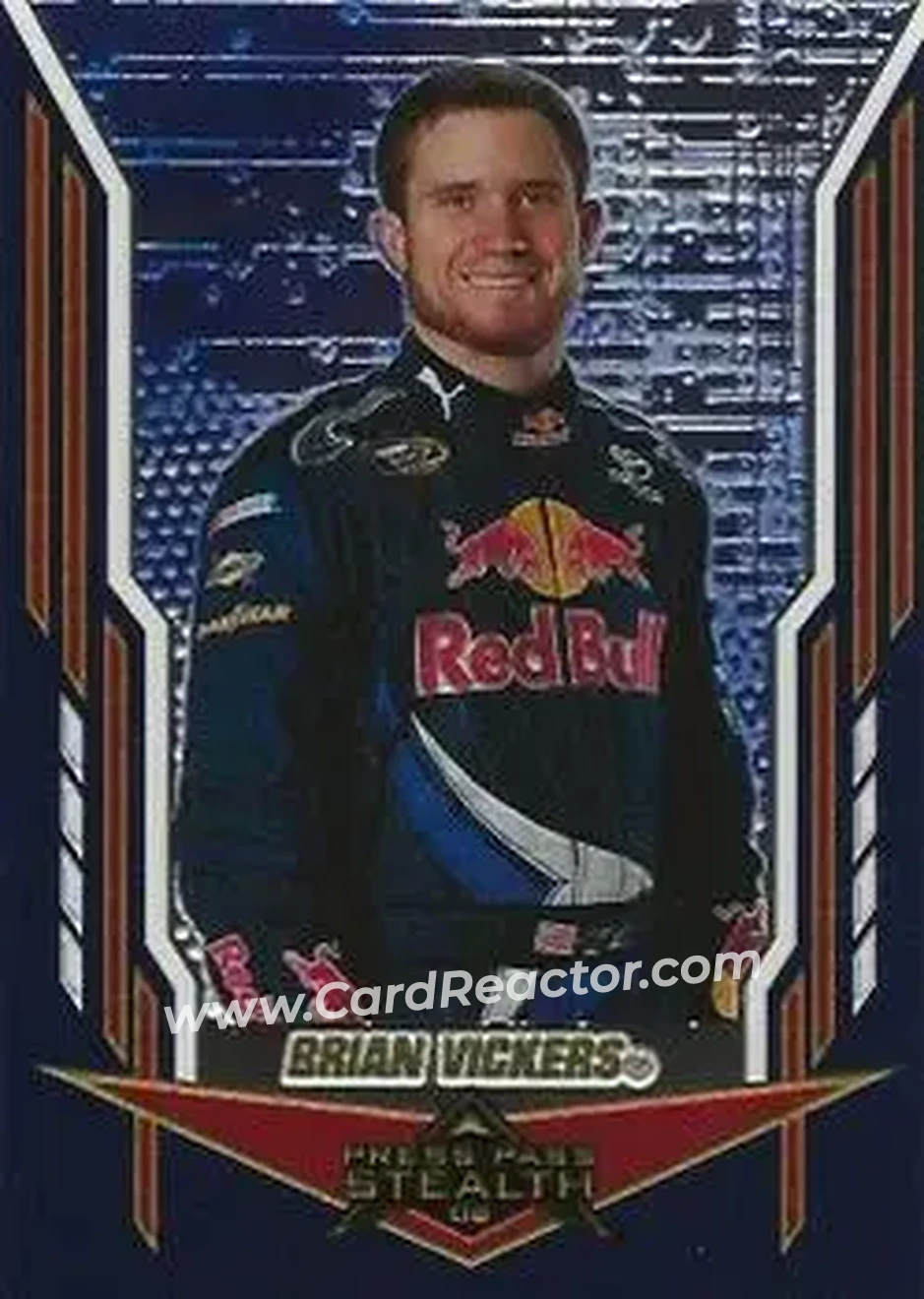 2008 Press Pass Stealth #34 - Brian Vickers - Red Bull Racing Team - Front