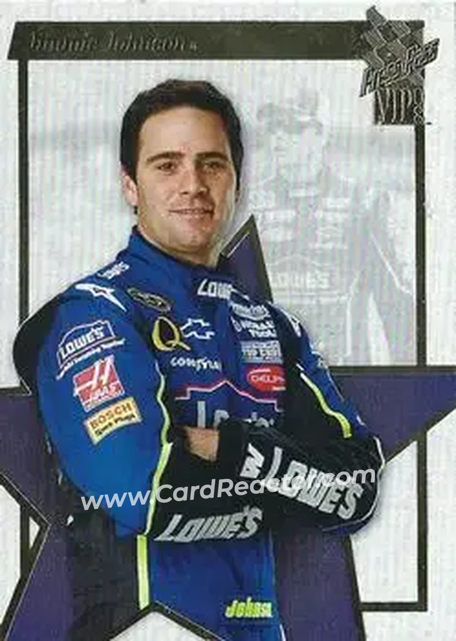 2008 Press Pass VIP #16 - Jimmie Johnson - Hendrick Motorsports - Front