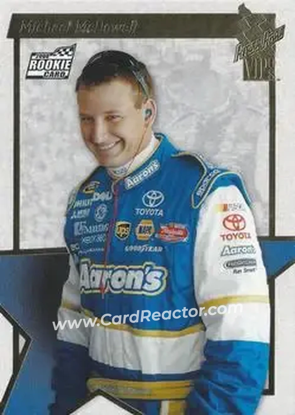 2008 Press Pass VIP #21 - Michael McDowell - Michael Waltrip Racing - Front