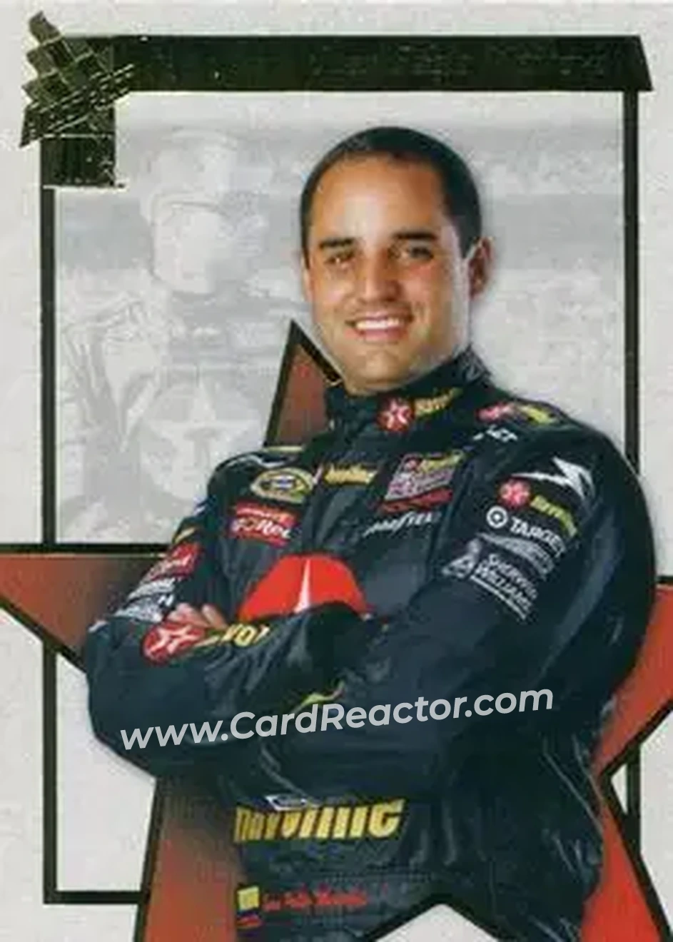 2008 Press Pass VIP #24 - Juan Pablo Montoya - Chip Ganassi Racing with Felix Sabates - Front