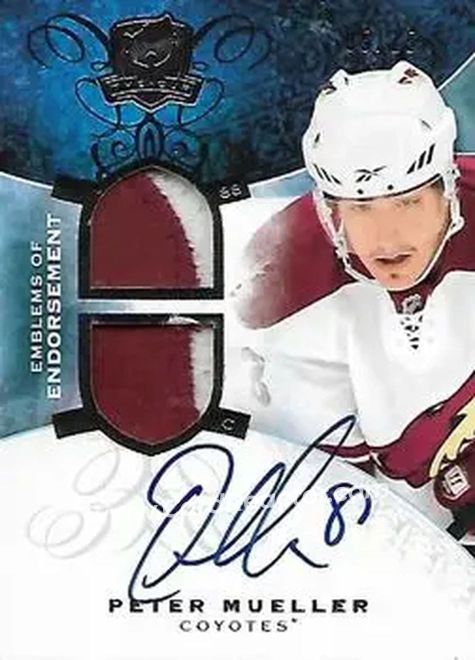 2008-09 Upper Deck The Cup - Emblems of Endorsement #EE-PM - Peter Mueller - Phoenix Coyotes - Front