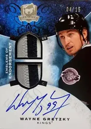 2008-09 Upper Deck The Cup - Emblems of Endorsement #EE-WG - Wayne Gretzky - Los Angeles Kings