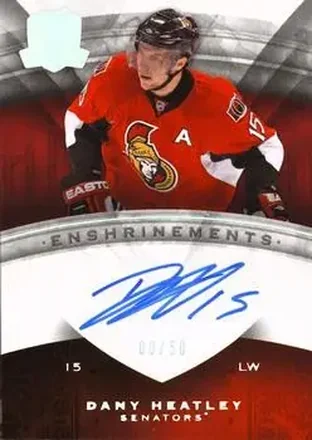 2008-09 Upper Deck The Cup - Enshrinements #CE-DH - Dany Heatley - Ottawa Senators