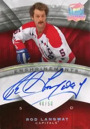 2008-09 Upper Deck The Cup - Enshrinements #CE-RL - Rod Langway - Washington Capitals