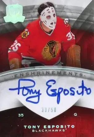 2008-09 Upper Deck The Cup - Enshrinements #CE-TE - Tony Esposito - Chicago Blackhawks