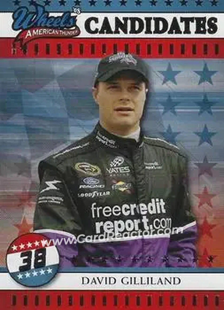 2008 Wheels American Thunder #11 - David Gilliland - Yates Racing - Front