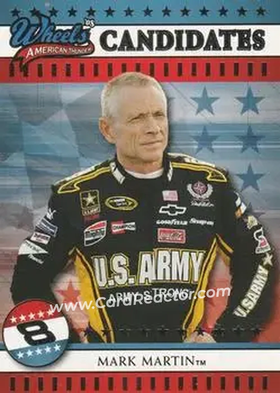 2008 Wheels American Thunder #20 - Mark Martin - Dale Earnhardt Inc. - Front