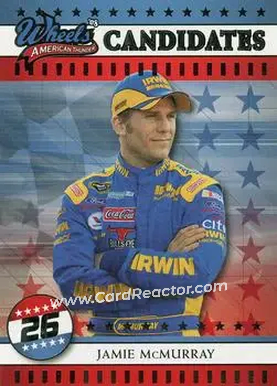 2008 Wheels American Thunder #21 - Jamie McMurray - Roush Fenway Racing - Front