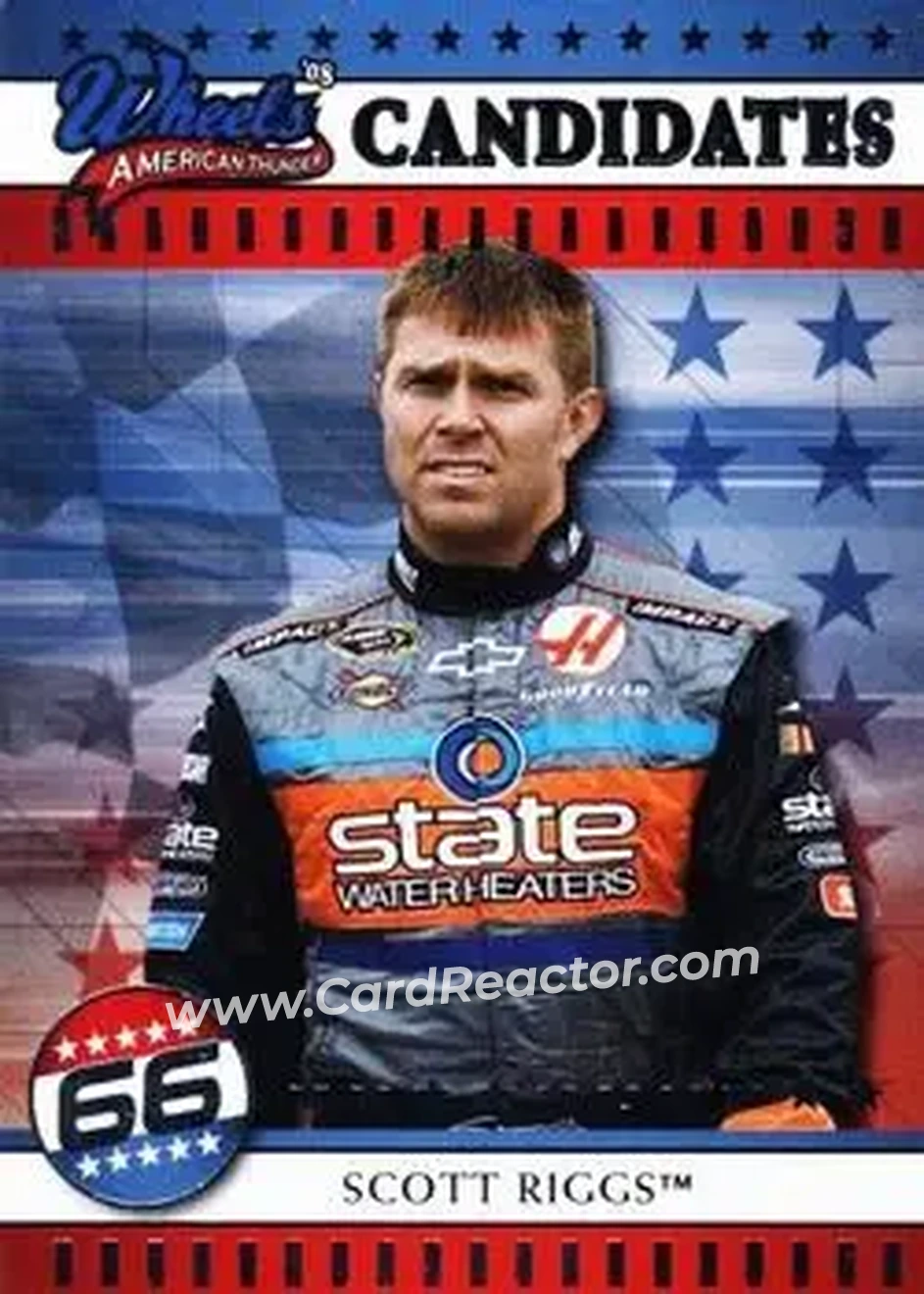 2008 Wheels American Thunder #30 - Scott Riggs - Haas CNC Racing - Front