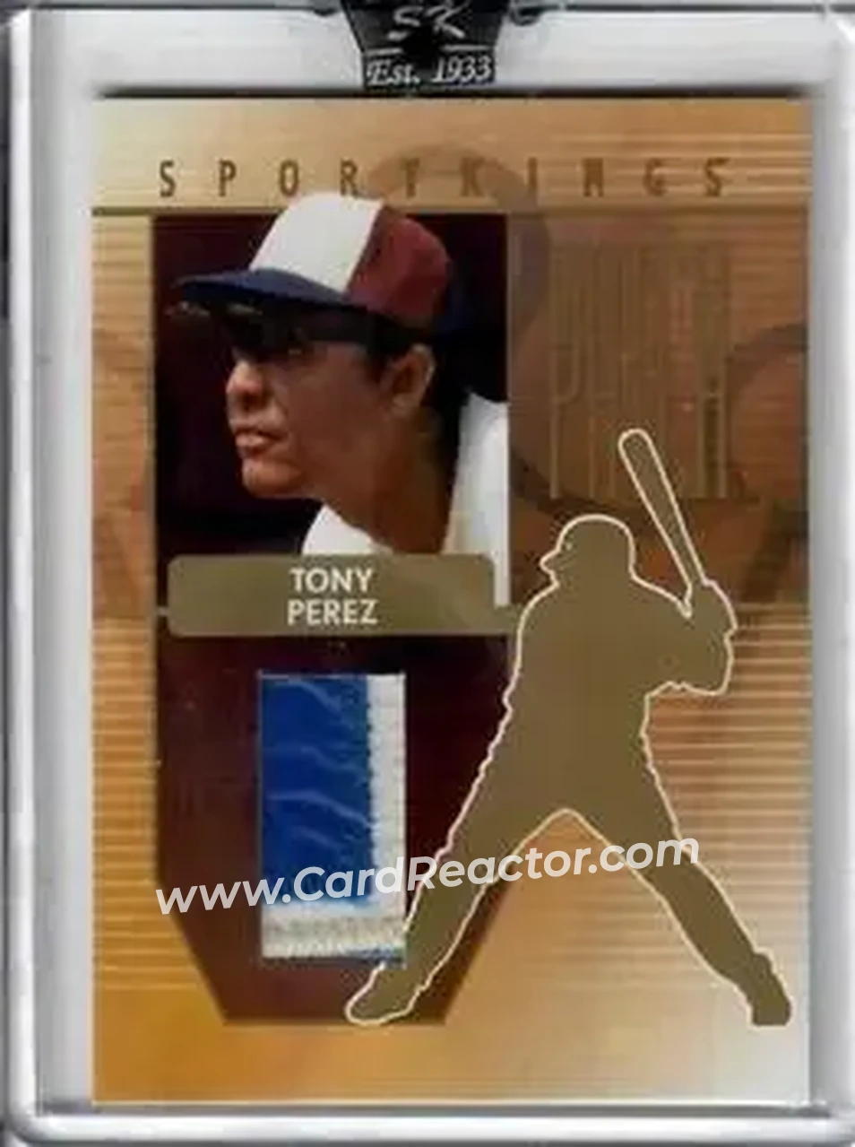 2008 Sportkings Series B - Patch Gold #P-24 - Tony Pérez - Front