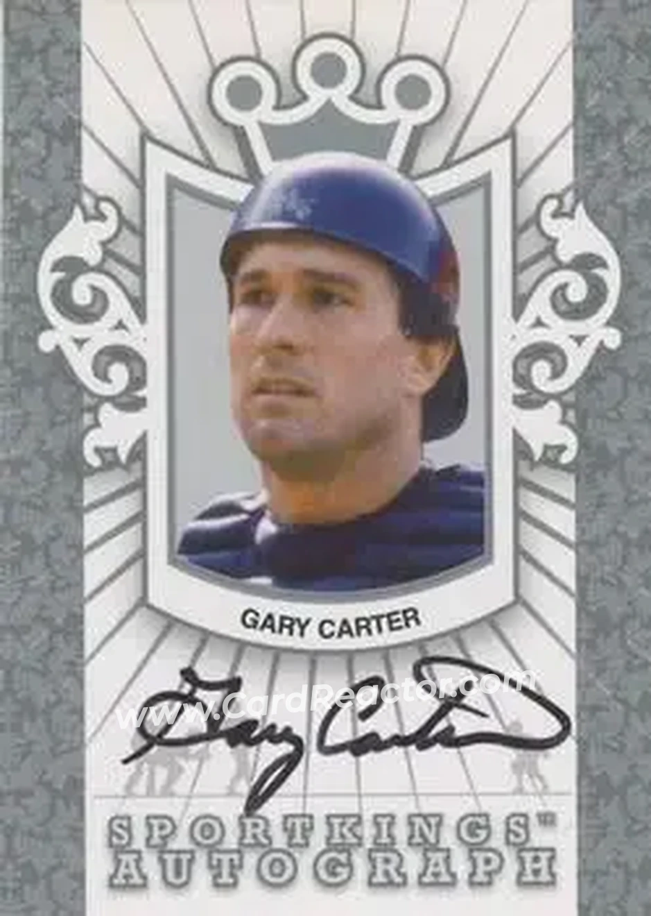 2008 Sportkings Series B - Autograph Silver #A-GC - Gary Carter - Montreal Expos - Front 2008 Sportkings Series B - Autograph Silver #A-GC - Gary Carter - Montreal Expos - Front