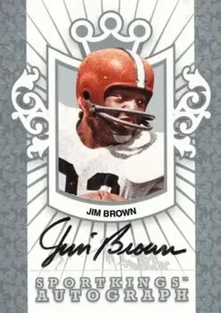 2008 Sportkings Series B - Autograph Silver #A-JBR2 - Jimmy Brown - Cleveland Browns