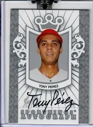 2008 Sportkings Series B - Autograph Silver #A-TP1 - Tony Pérez