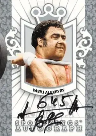 2008 Sportkings Series B - Autograph Silver #A-VA - Vasily Alekseyev