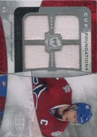 2008-09 Upper Deck The Cup - Cup Foundations Quad Jerseys #CF-SK - Saku Koivu - Montreal Canadiens