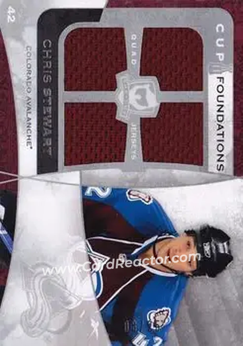 2008-09 Upper Deck The Cup - Cup Foundations Quad Jerseys #CF-ST - Chris Stewart - Colorado Avalanche - Front