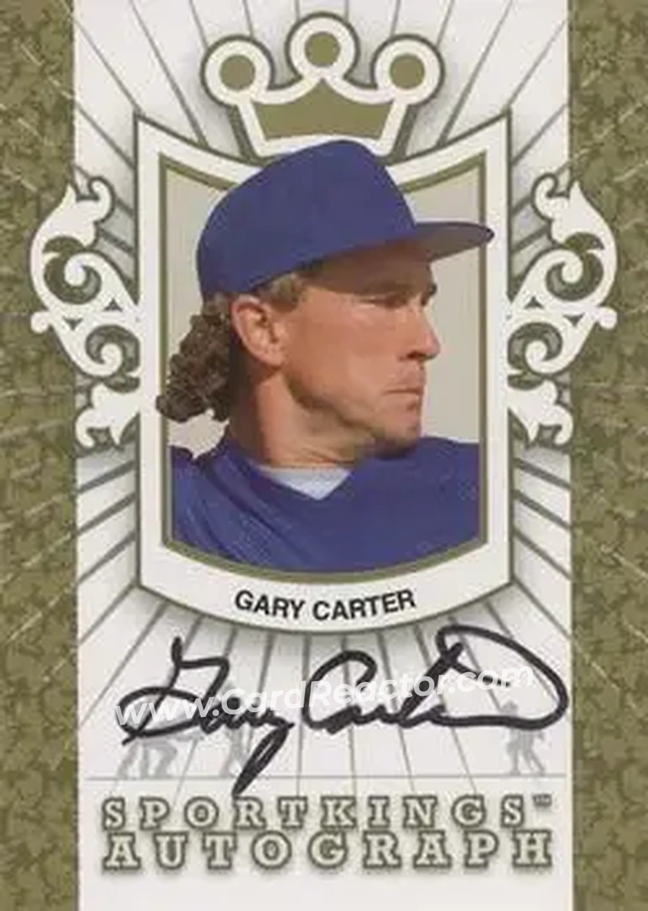 2008 Sportkings Series B - Autograph Gold #A-GC2 - Gary Carter - New York Mets - Front 2008 Sportkings Series B - Autograph Gold #A-GC2 - Gary Carter - New York Mets - Front