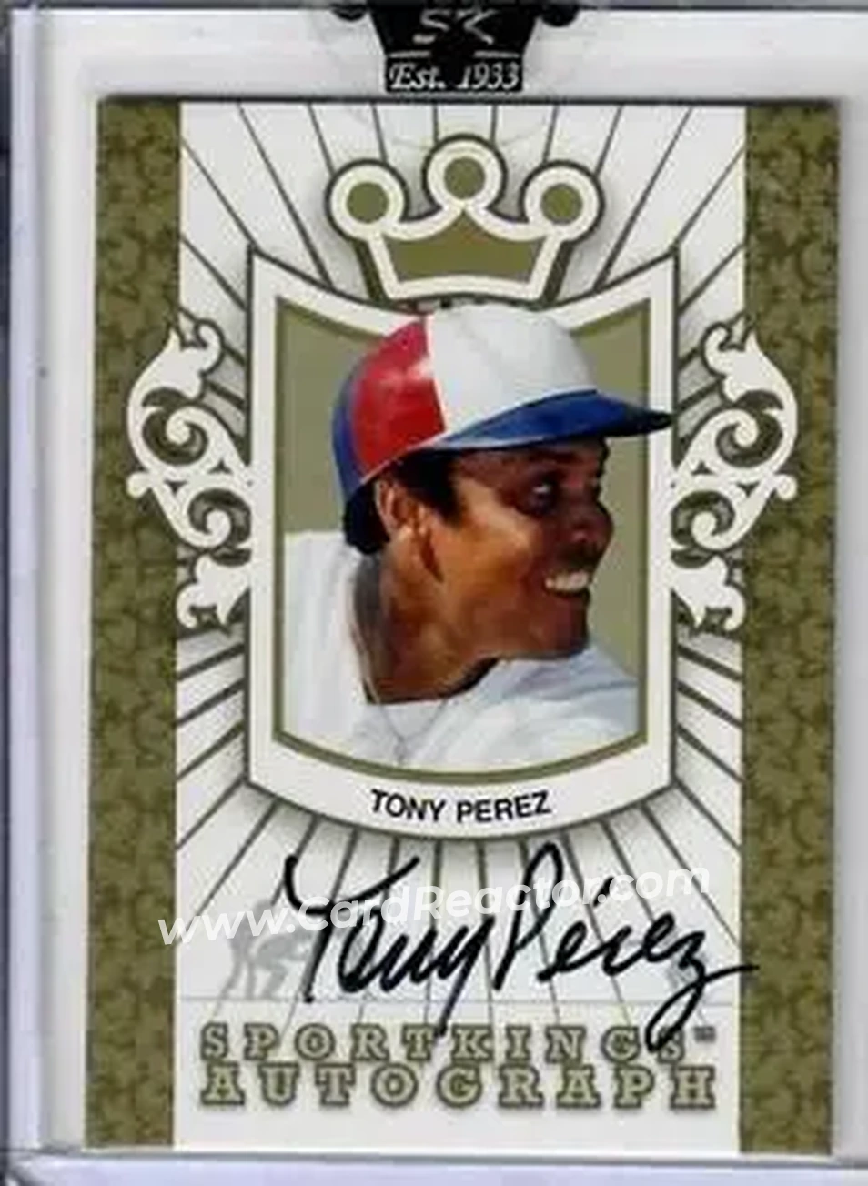 2008 Sportkings Series B - Autograph Gold #A-TP2 - Tony Pérez - Front 2008 Sportkings Series B - Autograph Gold #A-TP2 - Tony Pérez - Front