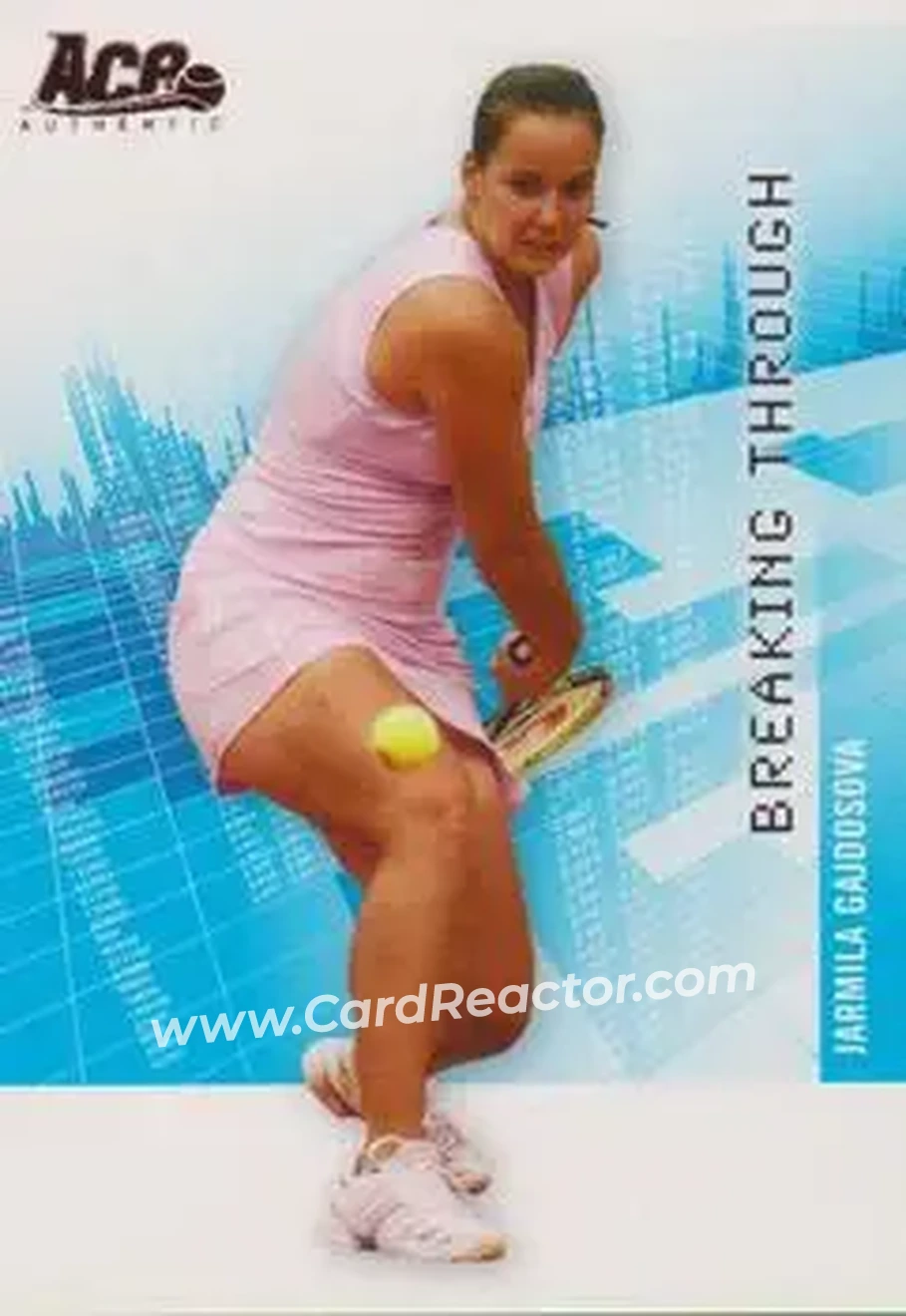 2008 Ace Authentic Grand Slam II #BT5 - Jarmila Gajdosova - Front