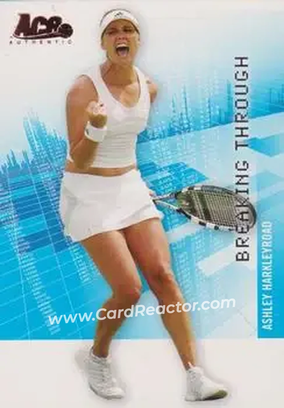 2008 Ace Authentic Grand Slam II #BT6 - Ashley Harkleroad - Front 2008 Ace Authentic Grand Slam II #BT6 - Ashley Harkleroad - Front