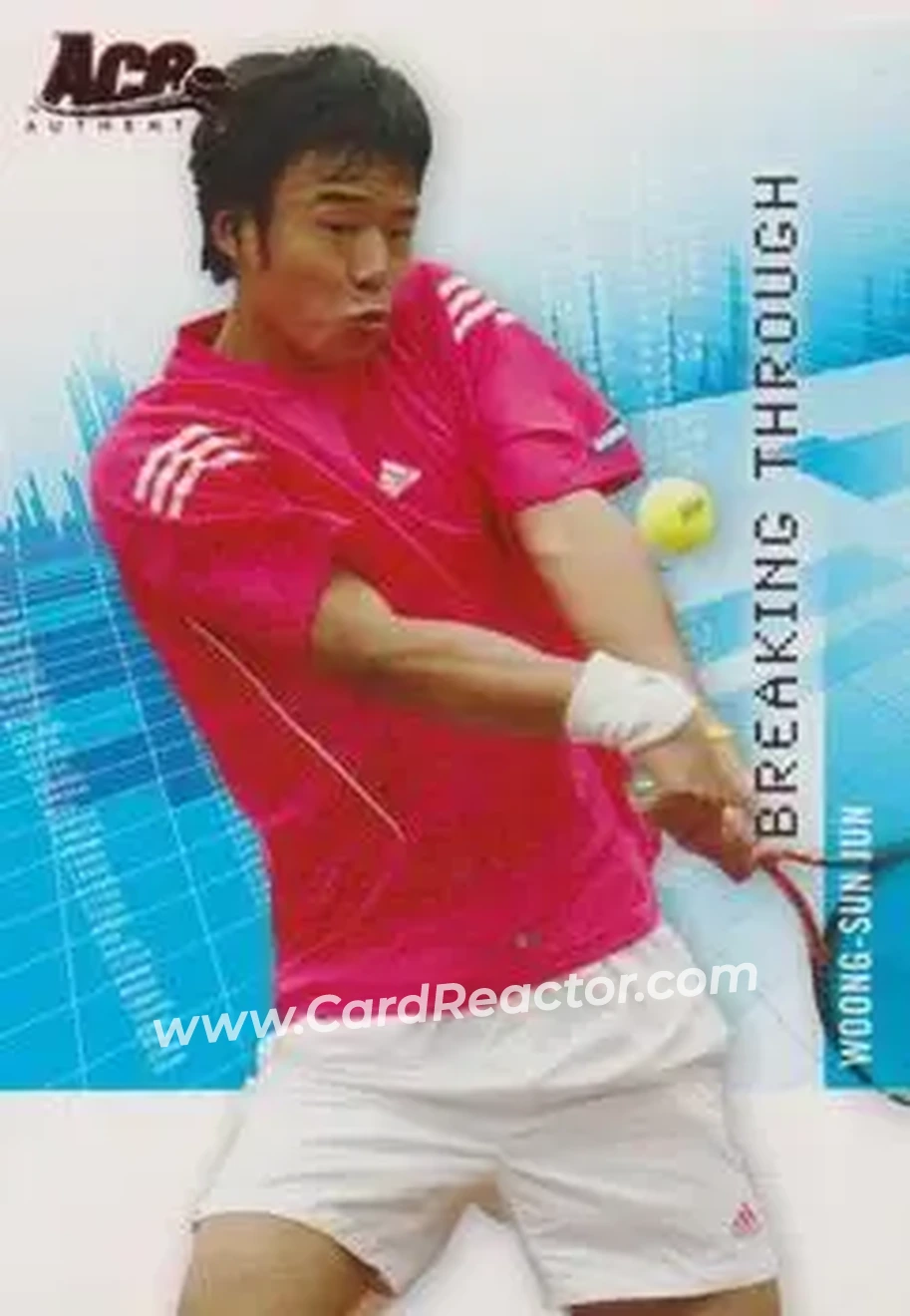 2008 Ace Authentic Grand Slam II #BT8 - Woong-Sun Jun - Front
