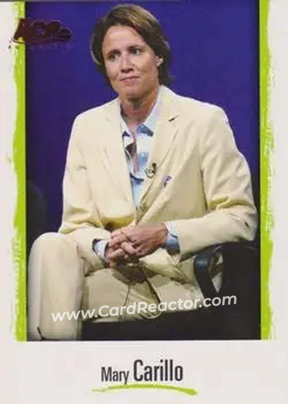 2008 Ace Authentic Grand Slam II #L3 - Mary Carillo - Front