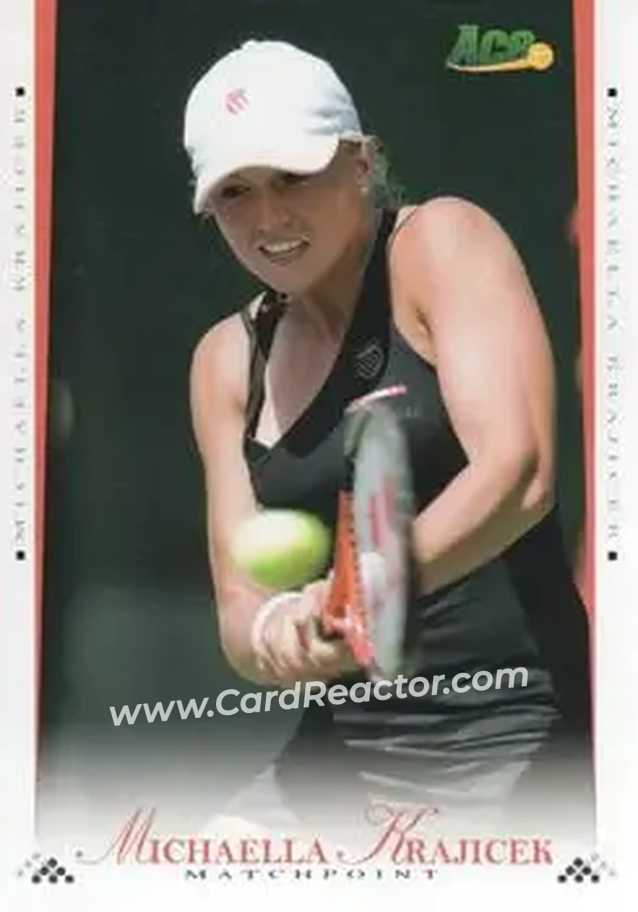 2008 Ace Authentic Match Point #14 - Michaella Krajicek - Front