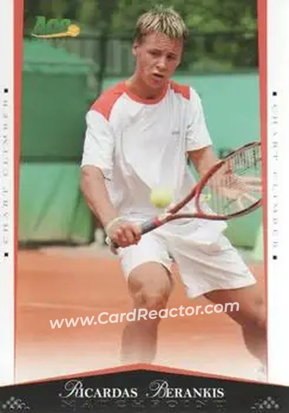 2008 Ace Authentic Match Point #27 - Ricardas Berankis - Front 2008 Ace Authentic Match Point #27 - Ricardas Berankis - Front