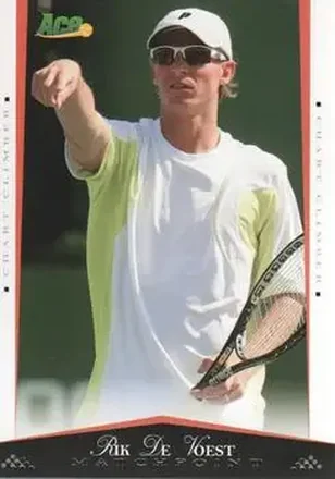 2008 Ace Authentic Match Point #30 - Rik De Voest