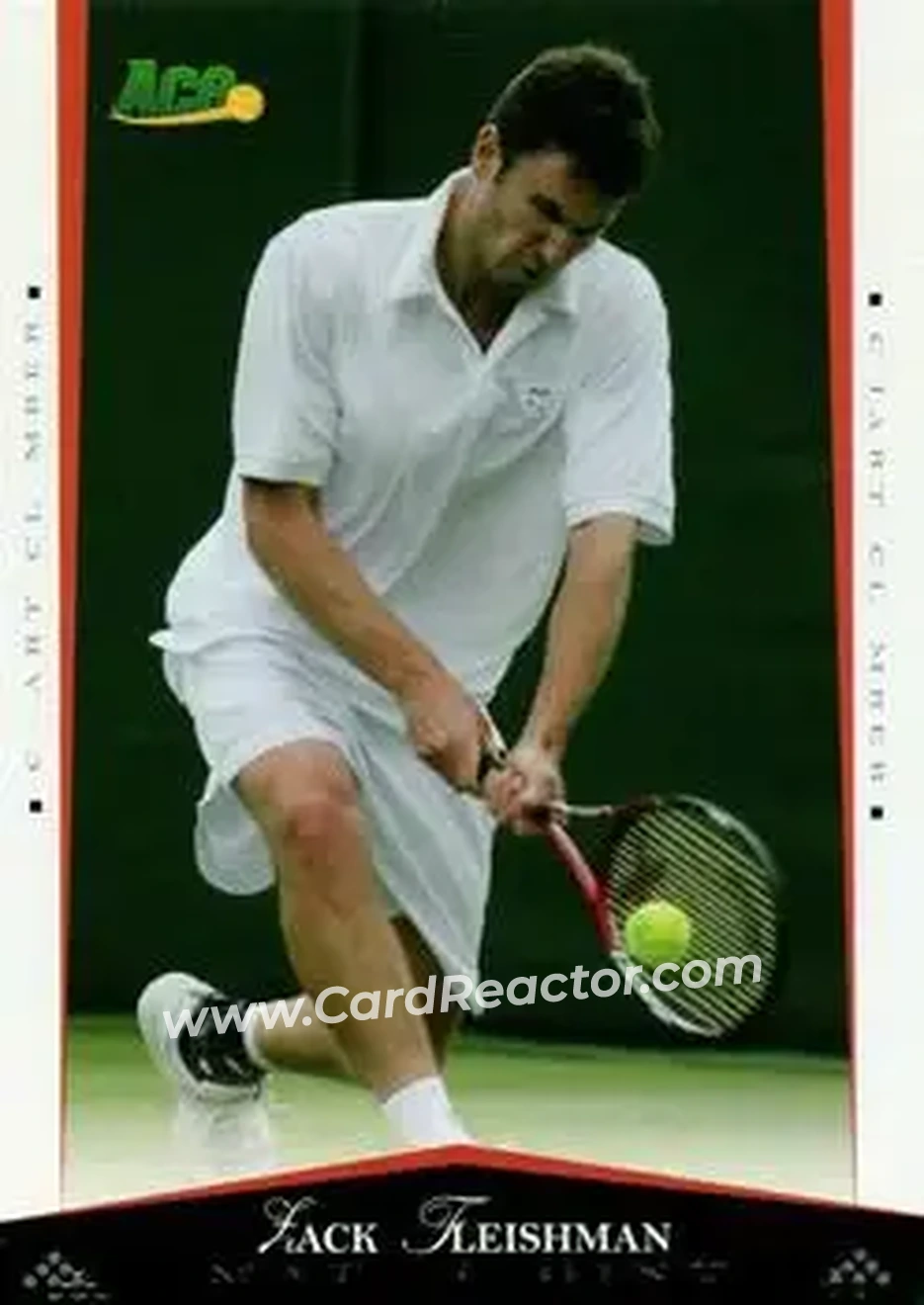 2008 Ace Authentic Match Point #31 - Zack Fleishman - Front