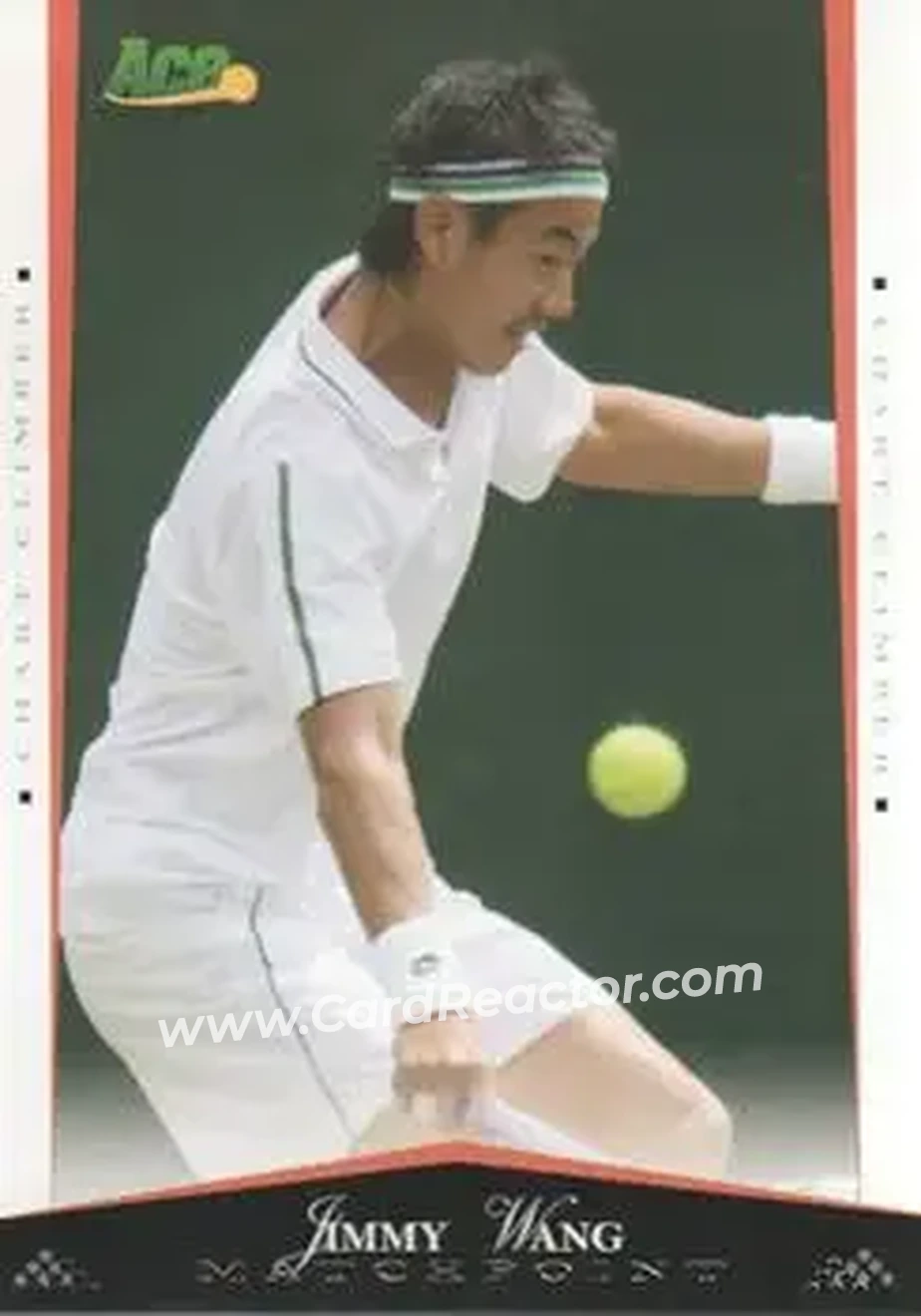 2008 Ace Authentic Match Point #36 - Jimmy Wang - Front