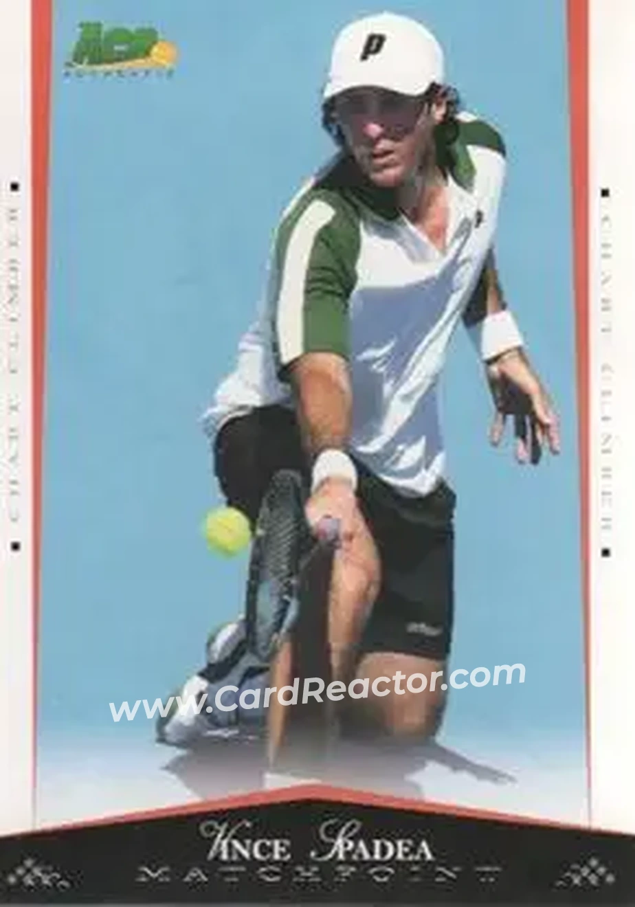 2008 Ace Authentic Match Point #42 - Vince Spadea - Front 2008 Ace Authentic Match Point #42 - Vince Spadea - Front