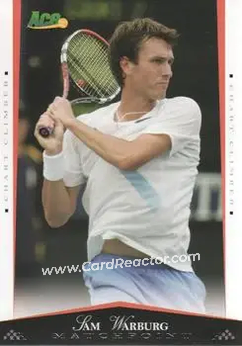 2008 Ace Authentic Match Point #45 - Sam Warburg - Front