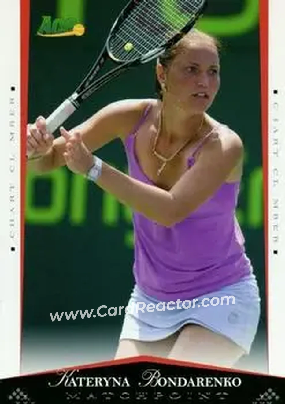 2008 Ace Authentic Match Point #55 - Kateryna Bondarenko - Front