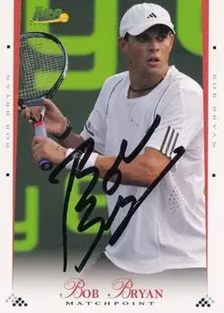 2008 Ace Authentic Match Point #20 Autographs Bob Bryan