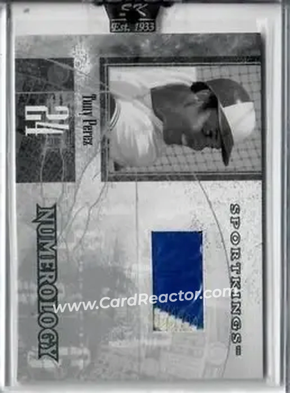 2008 Sportkings Series B - Numerology Silver #N-33 - Tony Pérez - Montreal Expos - Front 2008 Sportkings Series B - Numerology Silver #N-33 - Tony Pérez - Montreal Expos - Front