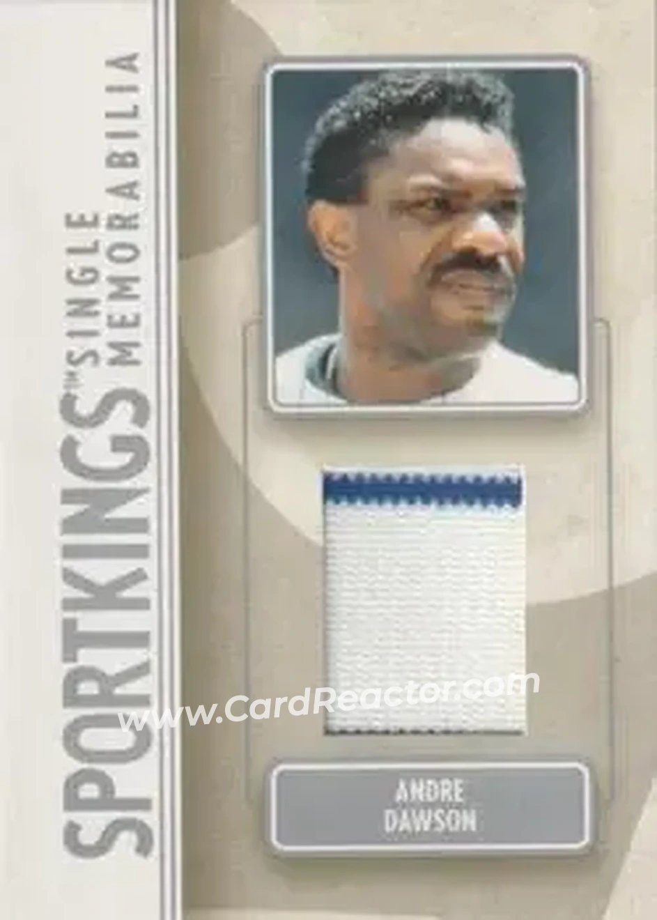 2008 Sportkings Series B - Single Memorabilia Silver #SM-01 - Andre Dawson - Front