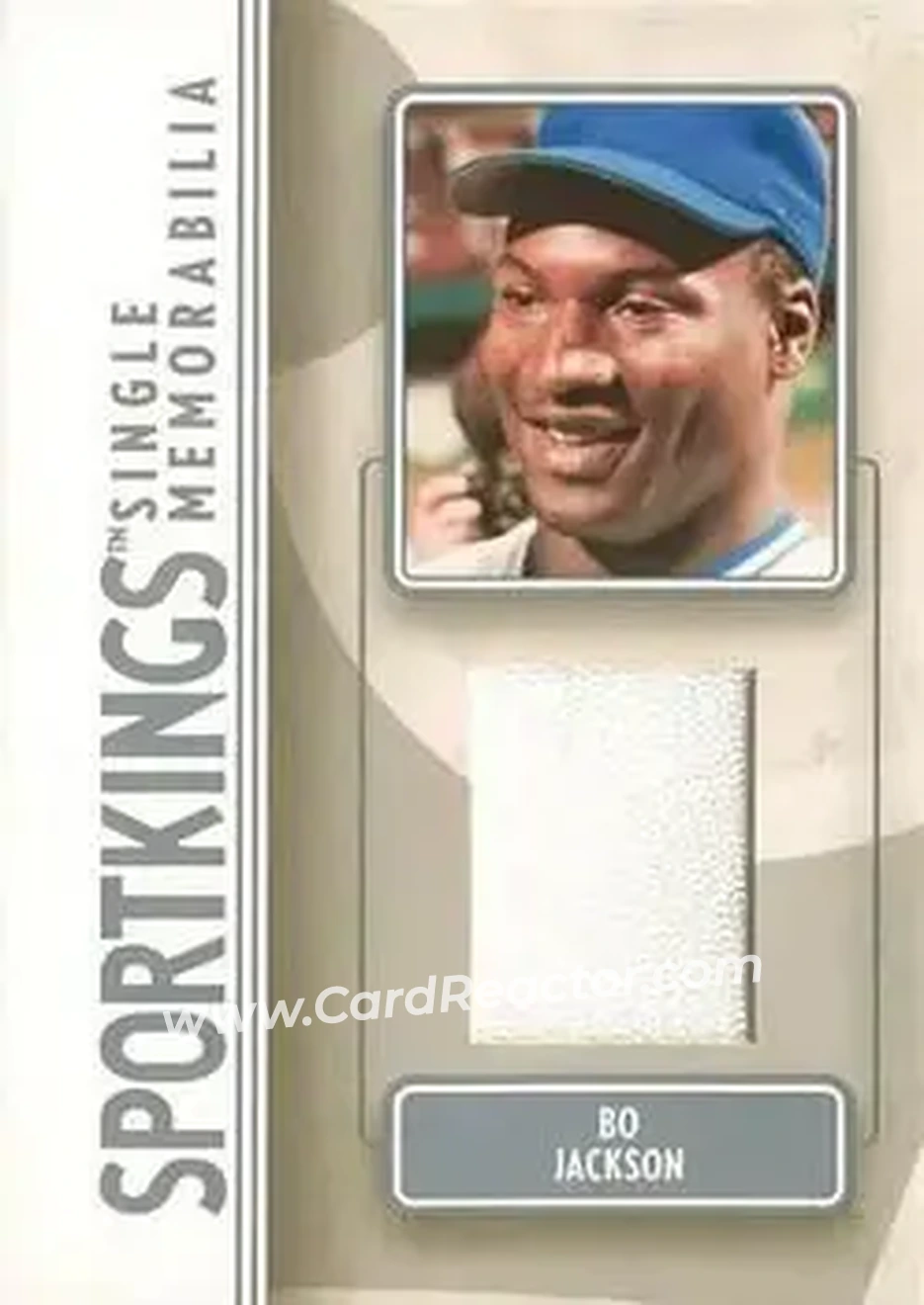 2008 Sportkings Series B - Single Memorabilia Silver #SM-07 - Bo Jackson - Kansas City Royals - Front