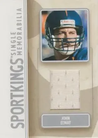 2008 Sportkings Series B - Single Memorabilia Silver #SM-24 - John Elway - Denver Broncos