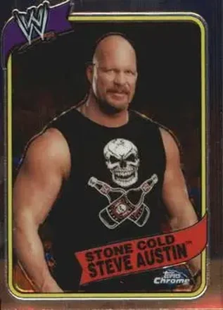 2008 Topps Chrome Heritage III WWE #4 - "Stone Cold" Steve Austin